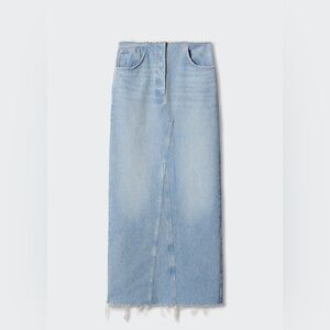 Mango Denim Long Skirt